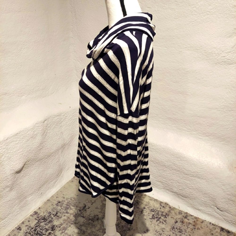 LOU & Grey Top Blue And White Striped Womens Size Medium - Picture 4 of 6